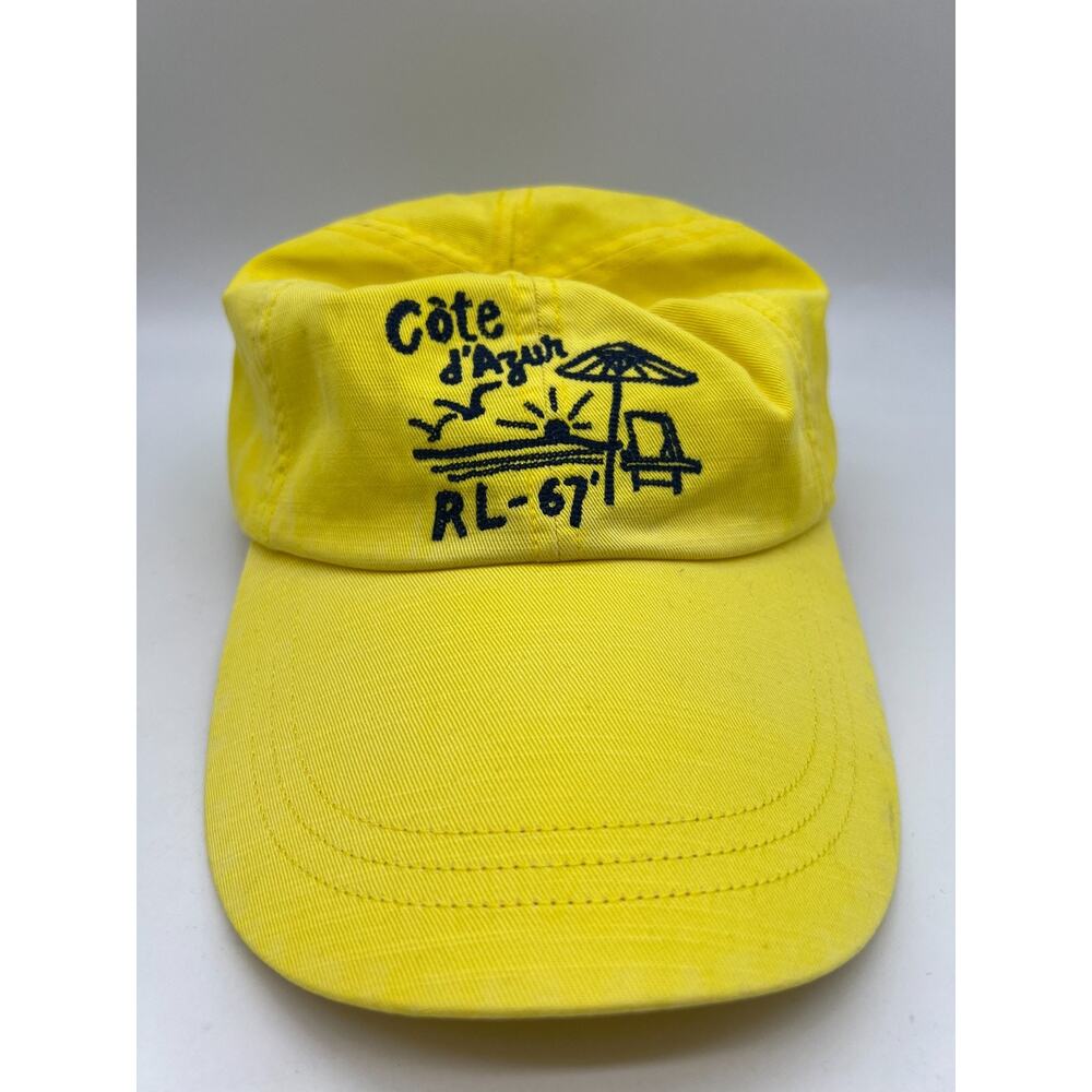 Polo Ralph Lauren Cote D'Azur RL-67 Long Bill Yellow Men's Cap/Hat,